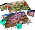 2-Pack of 1000-Piece Jigsaw Puzzles, Amalfi Coast & Japan Garden | Puzzles for Adults and Kids Ages 8+, Amazon Exclusive - Image 3