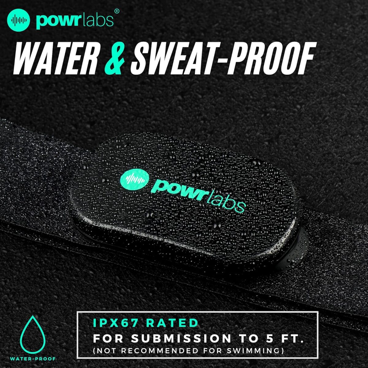 Powr Labs Bluetooth and ANT+ Heart Rate Monitor Chest Strap - Compatible with Polar, Garmin, Peloton, Wahoo - Image 3
