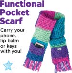 Creativity for Kids Learn to Knit Pocket Scarf - DIY Knitting Kit for Beginners, Kids Craft Kit - Image 4