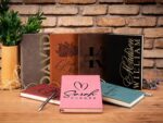 GIFTBYGIFTY Personalized Leather Journal Notebooks for Women | 12 Design, 9 Color - Burgundy | Custom Notebook for Women - Diary for Girls - Image 2