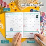 Legend Wellness Planner & Food Journal – Daily Diet & Health Journal with Weight Loss, Measurement & Exercise Trackers – Lifestyle & Nutrition Diary – Lasts 6 Months, A5 Size – Dark Teal - Image 4