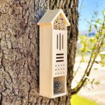 Wooden Insect House, Insect Hotel for Bugs, Bees, Butterflys, Ladybirds, Natural Beneficial Insect Habitat for Garden and Yard - Image 2