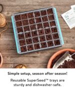 Burpee SuperSeed Seed Starting Tray | 36 Cell Reusable Seed Starter Tray | for Starting Vegetable, Flower & Herb Seeds | Indoor Grow Kit for Plant Seedlings | for Germination Success - Image 4