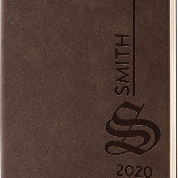 Personalized Leather Journal for Men | Dark Brown, 15 Design, A5 | Engraved Journals to Write in for Men, Women - Diary for Boys - Personalized Notebooks and Journals - Coworker, Office Gifts…