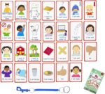 Special Needs My Communication Cards for Special Ed, Speech Delay Non Verbal Children and Adults with Autism 27 Flash Cards for Visual aid or cue Cards - Image 2