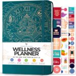 Legend Wellness Planner & Food Journal – Daily Diet & Health Journal with Weight Loss, Measurement & Exercise Trackers – Lifestyle & Nutrition Diary – Lasts 6 Months, A5 Size – Dark Teal