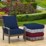Arden Outdoor Deep Seat Set, 24 x 24, Rain-Proof, Fade Resistant, Deep Seat Bottom and Back Cushion 24 x 24, Sapphire Blue Leala - Image 4