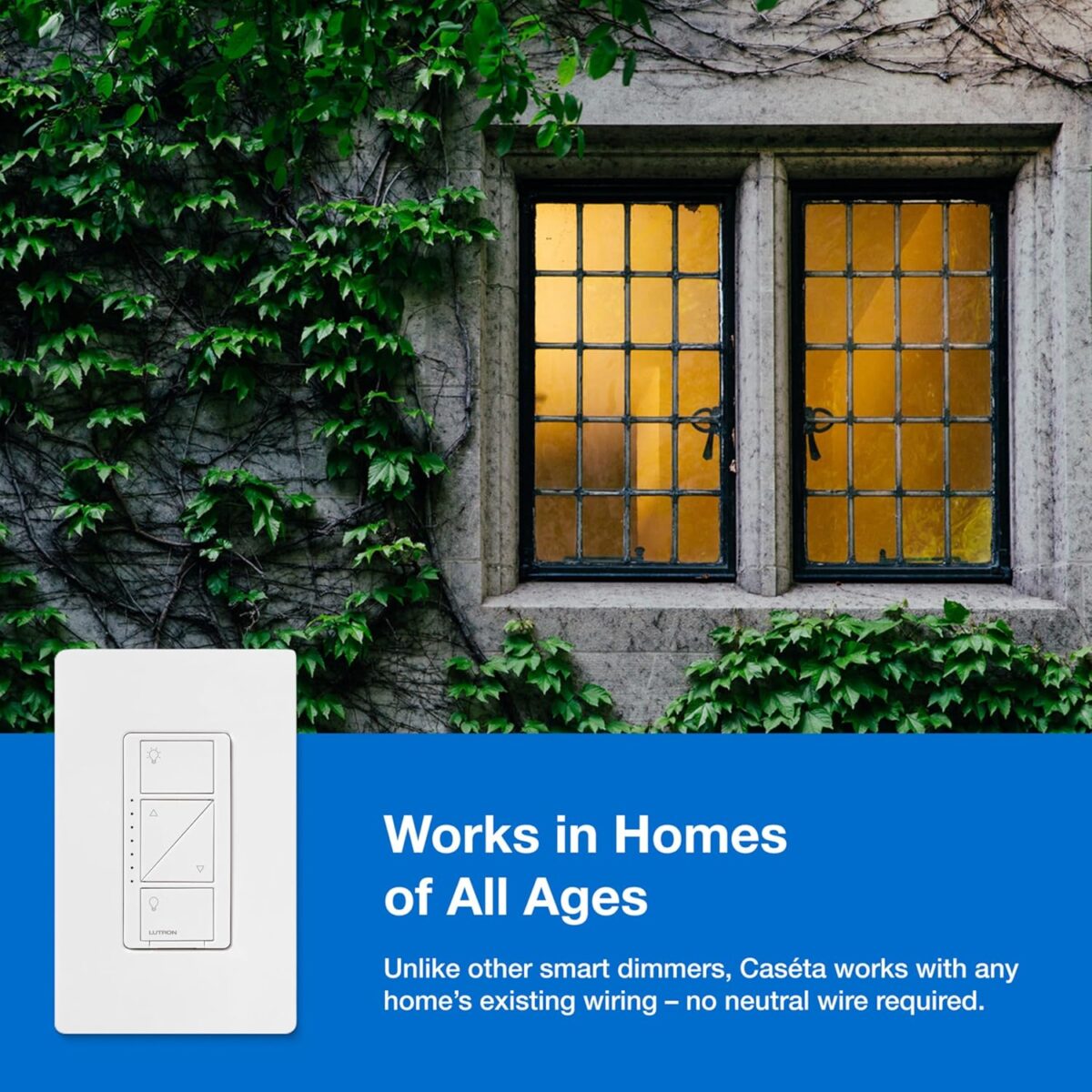 Lutron Caseta Original Smart Dimmer Switch Kit, 2 Dimmer Switches, 2 Wall Plates, 2 Remotes, 2 Pedestals, and Smart Hub, Works with Alexa, Apple Home, Google Home, 3Way, 150W, No Neutral, P-BDG-PKG2W - Image 8