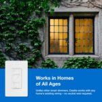 Lutron Caseta Original Smart Dimmer Switch Kit, 2 Dimmer Switches, 2 Wall Plates, 2 Remotes, 2 Pedestals, and Smart Hub, Works with Alexa, Apple Home, Google Home, 3Way, 150W, No Neutral, P-BDG-PKG2W - Image 8