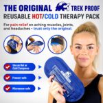 Ice Pack (3-Piece Set) – Reusable Hot and Cold Therapy Gel Wrap Support Injury Recovery, Alleviate Joint and Muscle Pain – Rotator Cuff, Knees, Back & More (3 Piece Set - Classic) - Image 2