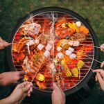 Yaheetech 21inch Fire Pit Portable Folding Steel Fire Bowl Garden Treasures Fire Pit for Outside Fireplace with Carrying Bag, Spark Screen, BBQ Grill & Log Grate for Patio Backyard Camping Bonfire - Image 3