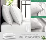 King Sheets by Pure Bamboo, Genuine 100% Organic Viscose Derived from Bamboo Bed Sheet Set, Luxuriously Soft & Cooling, Double Stitching, Lifetime Quality Promise (King, White) - Image 3