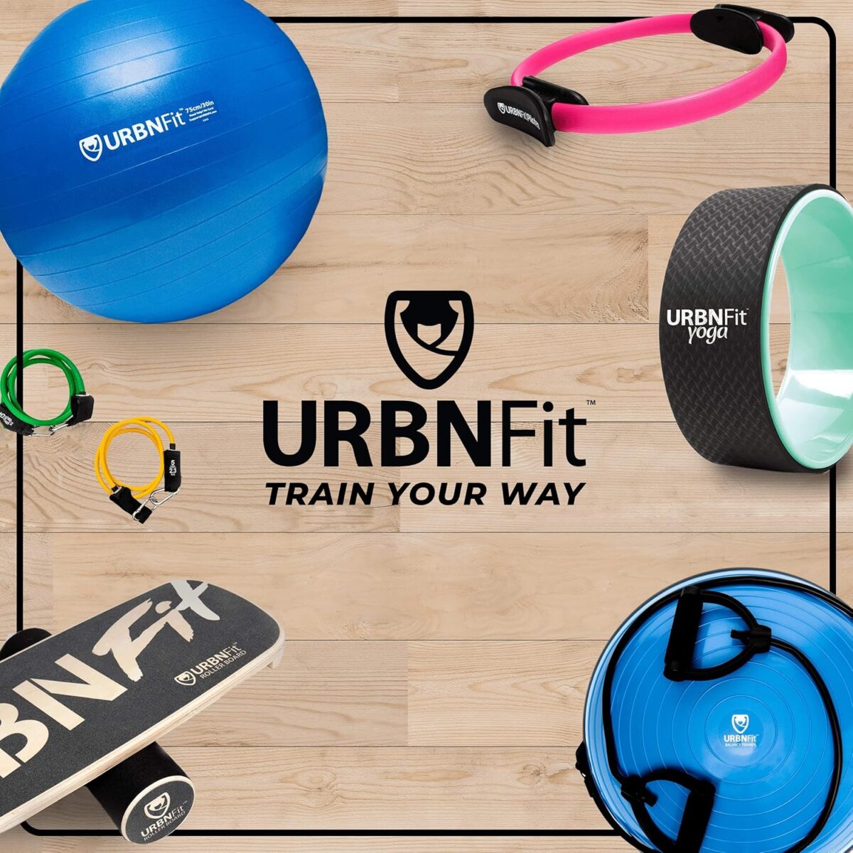URBNFit Yoga Blocks 2 Pack - Sturdy Foam Yoga Block Set with Strap for Exercise, Pilates Workout, Stretching, Meditation, Stability - High Density Non Slip Brick, Fitness Accessories - Image 8