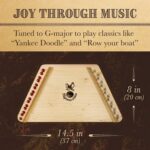 European Expressions Music Maker Lap Harp with Sheet Music and Black Carrying Case - Image 5