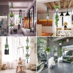 Macrame Plant Hangers, 6Pack Hanging Planters for Indoor Plants w/ 6 Set Hangers Kit Handmade Macromay Plant Hangers Indoor Flower Pots Holder Stand for Boho Home Décor (POTS NOT Included) - Image 4