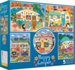 Ceaco - 5 in 1 Multipack - Happy Camper - (2) 300 Piece, (2) 500 Piece, (1) 750 Piece Jigsaw Puzzles - Image 2