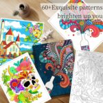 Adult Coloring Books Set:3 Coloring Books for Adults Animal Flowers & Other Themes Designs.Coloring Books for Adults to Relax and Relieve Anxiety - Image 2