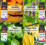 PURA D'OR Organic Sweet16 Essential Oils Set - 16x 10mL Wood Box Aromatherapy Gift Set - 100% Pure Therapeutic Grade for Relaxation and Wellness (Lavender, Rosemary, Turmeric, Ylang Ylang & More) - Image 3