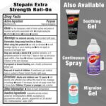 Stopain Pain Relief Roll On Gel 3oz (2 Pack) USA Made, Max Strength Fast Acting with MSM, Glucosamine, Menthol for Arthritis, Lower Back, Knee, Neck, HSA FSA Approved Topical Analgesic Products - Image 6