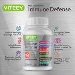 11 in 1 Multivitamin Immune Defense Supplement - Immune Booster Capsules with Vitamin D3, Vitamin B6, Echinacea, Turmeric, Rose-HIPS, Selenium, BioPerine, Ginger, Elderberry Vitamin C and Zinc - Image 3