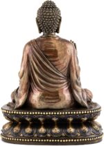 Top Collection Meditating Shakyamuni Buddha Statue Touching the Earth - The Enlightened One Sculpture in Premium Cold Cast Bronze- 9-Inch Supreme Buddha Figurine - Image 3