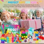 120 Pcs Fidget Toys Pack, Pop Sensory Party Favors Set Gifts for Kids Adults Boy Girl Stocking Stuffers Autistic Bulk Goodie Bag Filler Treasure Box Classroom Prizes School - Image 8