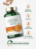 Carlyle Turmeric Curcumin Supplement | 3000mg 180 Capsules | with Black Pepper, Curcuminoids and Bioperine | Non-GMO, Gluten Free - Image 4