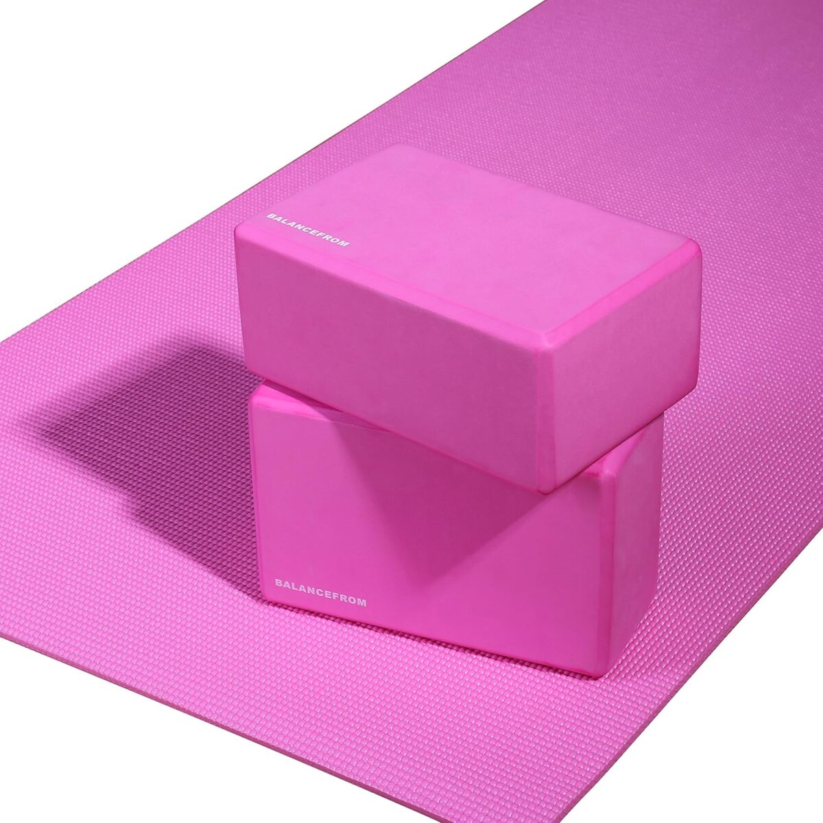 Set of 2 High Density Yoga Blocks, 9"x6"x4" Each, Pair, Multiple Colors - Image 6