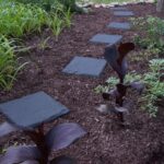 Gardien 15.5” Decorative Stepping Stones That Stake Into The Ground - Decorative Walkway for Outdoor Pathway, Lawn, Yard, Home, or Garden Pathway Pavers - Polyresin Material (4, Slate Grey) - Image 5