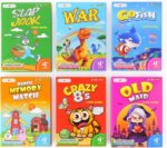 Upgraded Kids Card Games Pack, 6 Decks, Go Fish, Old Maid, Crazy Eights, Memory Match, Slap Jack, War, Playing Cards, Easter Basket Stuffers, Stocking Stuffers