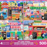 Ceaco - 4 in 1 Multipack - Food Trucks - (4) 500 Piece Jigsaw Puzzles