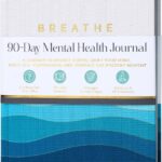 Mental Health Journal – Ideal for Grounding, Reflection & Healing – Discreet & Portable – made from Recycled Plastic Products –White, Blue, Gold