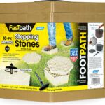 Camco 44534 Tan Fastpath Portable Stones (, Ideal for Providing A Solid Stepping Surface and Keeping Shoes Clean, 10 Pack