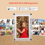 Frameo 5 Inch WiFi Digital Picture Frame - Acrylic Digital Video Frame, 32GB Memory, 1280x800 IPS LCD Touch Screen Electronic Photo Frame, Instant Wireless Share Photos from Anywhere - Image 6
