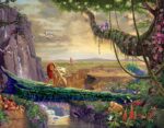 Ceaco - 4 in 1 Multipack - Thomas Kinkade - Disney Dreams Collection - Cinderella, The Lion King, Mickey and Minnie, & The Little Mermaid - (4) 500 Piece Jigsaw Puzzles , Blue - Image 4