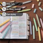 Mr. Pen- Aesthetic Highlighters, 20 pcs, Chisel Tip, Pastel Colors, No Bleed Bible Highlighter Pastel,Assorted Colors, Christmas Gifts - Image 4