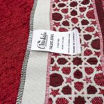 Modefa Turkish Islamic Prayer Mat - Thin Woven Chenille Sajjadah - Intricate Praying Rug Ramadan Eid Gift - Traditional Muslim Janamaz Sajada for Men Women - Geometric Selcuk Star (Red) - Image 3