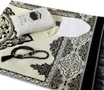 Muslim Prayer Rug - 99 Beads & Cap Included, Islam Prayer Mats for Men, Women & Kids (Black) - Image 3