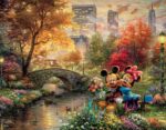 Ceaco - 4 in 1 Multipack - Thomas Kinkade - Disney Dreams Collection - Cinderella, The Lion King, Mickey and Minnie, & The Little Mermaid - (4) 500 Piece Jigsaw Puzzles , Blue - Image 3