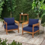 Favoyard Outdoor Seat Cushion Set 24 x 24 Inch Waterproof & Fade Resistant Patio Furniture Cushions with Removable Cover, Handle and Adjustable Straps for Chair Sofa Couch - Image 6