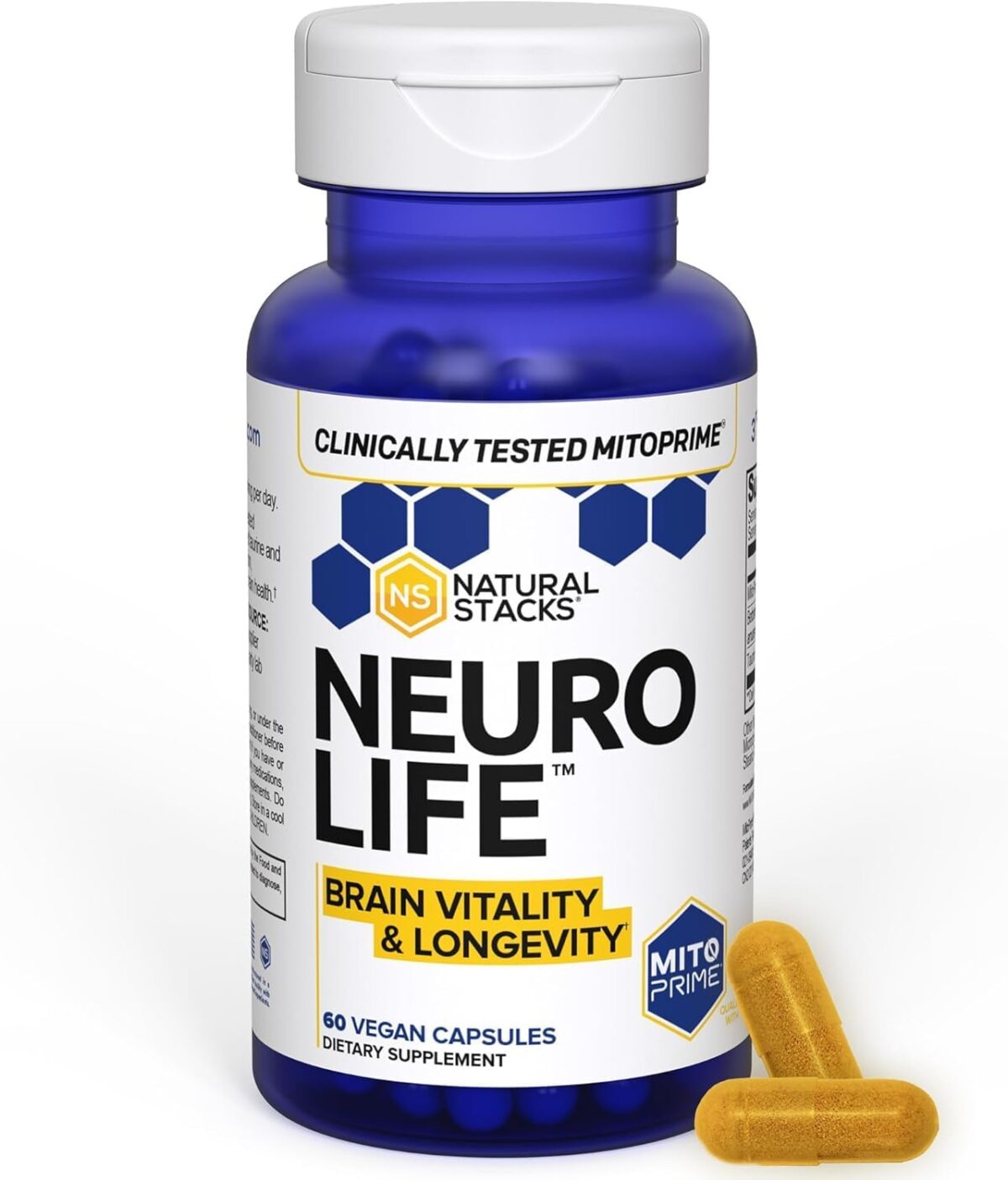 NATURAL STACKS NeuroLife & Resveratrol Supplement Bundle - Supports Longevity & Brain Aging* - 120 Capsules - Image 2