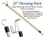 RMS Deluxe 5-Piece Hip Knee Replacement Kit - Ideal for Recovering from Hip Replacement, Knee or Back Surgery, Mobility Tool for Moving and Dressing (32 Inch Reacher) - Image 5