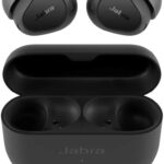 Jabra Elite 10 Gen 2 Wireless Earbuds with Dolby Atmos Spatial Sound - Advanced Noise Cancelling, All Day Comfort for Work and Fitness, in-Ear Bluetooth Headphones with Smart Case - Gloss Black