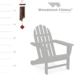 Woodstock Chimes Pluto Wind Chime for Outside 27" Bronze Small, Light Airy Sound for Outdoor Garden, Patio, Porch Decor, Encore Collection DCB27 - Image 3