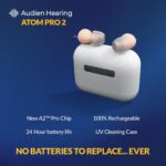 Audien ATOM PRO 2 Wireless Rechargeable OTC Hearing Aid, Premium Comfort Design and Nearly Invisible - Image 3