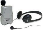Williams Sound PKT D1 EH Pocketalker Ultra Duo Pack Amplifier with Single Mini Earbud and Folding Headphone
