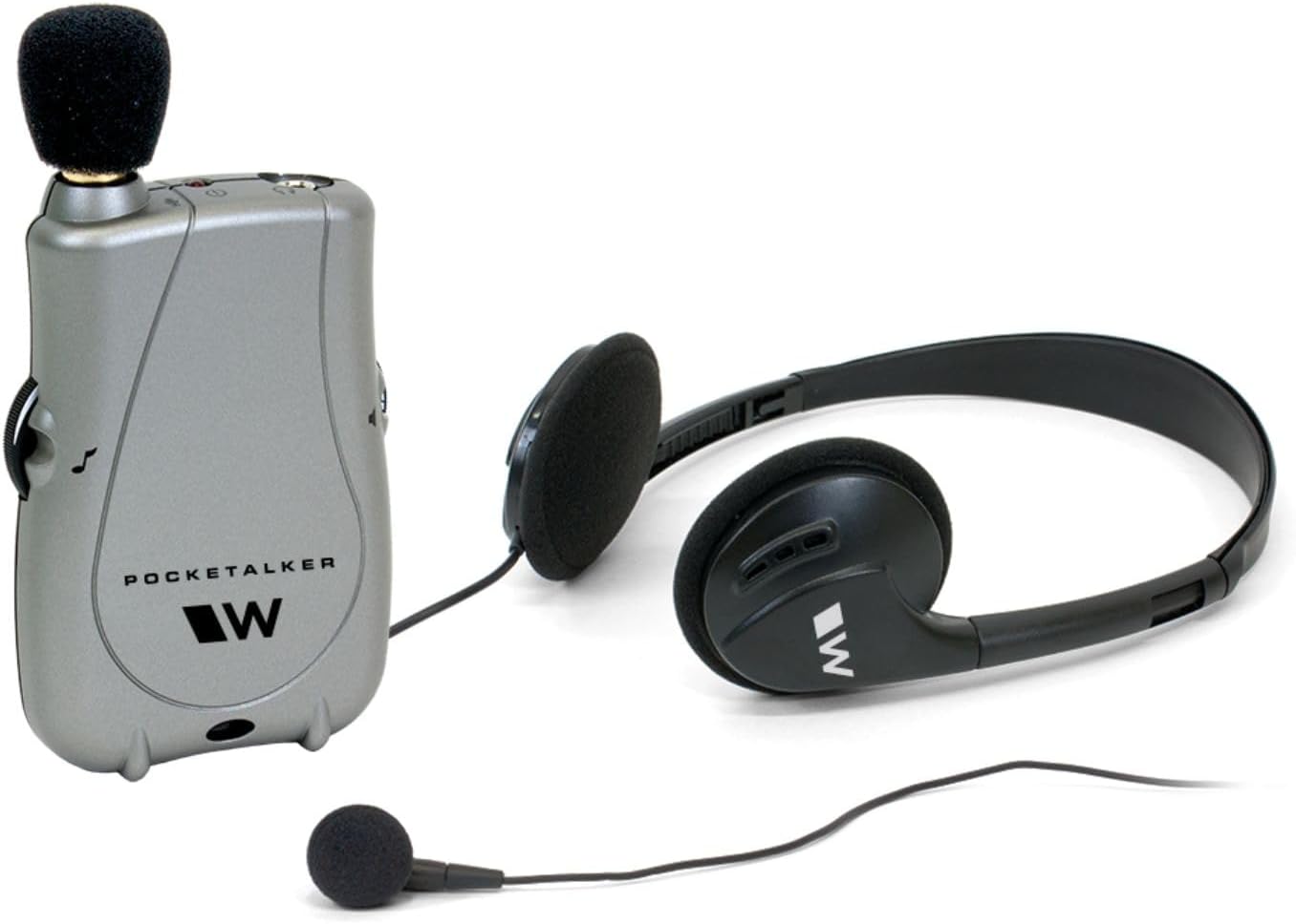 51044NMrLZL._AC_SL1500_.jpg Williams Sound PKT D1 EH Pocketalker Ultra Duo Pack Amplifier with Single Mini Earbud and Folding Headphone - Image 1