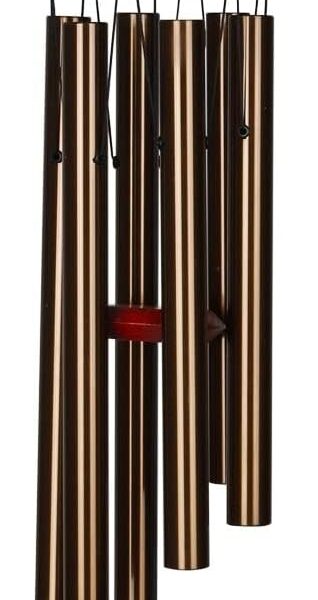 Woodstock Chimes Pluto Wind Chime for Outside 27" Bronze Small, Light Airy Sound for Outdoor Garden, Patio, Porch Decor, Encore Collection DCB27