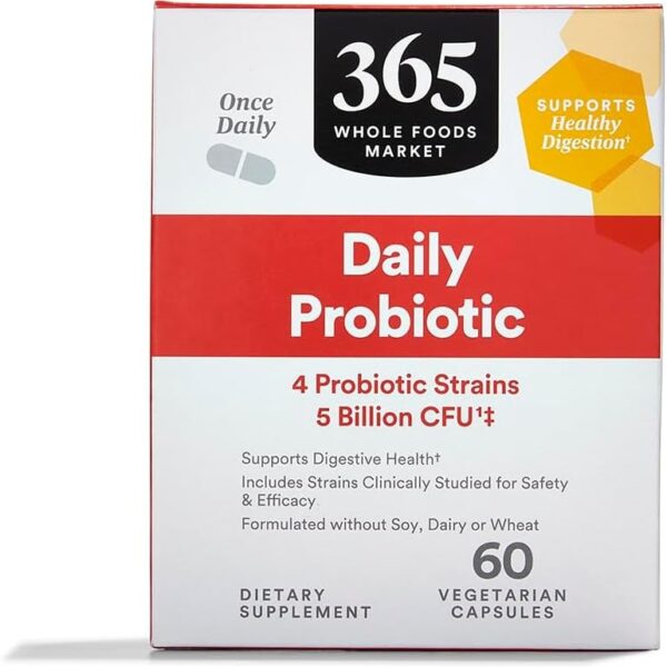365 by Whole Foods Market, Daily Probiotic 5 Billion CFU, 60 Count