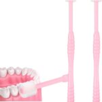 2 PCS Chemotherapy Must Have Toothbrush for Sensitive Mouths Chemo Care Package for Women Comfort Items Chemo Patients Spinning Toothbrush Oral Supplies(Pink)